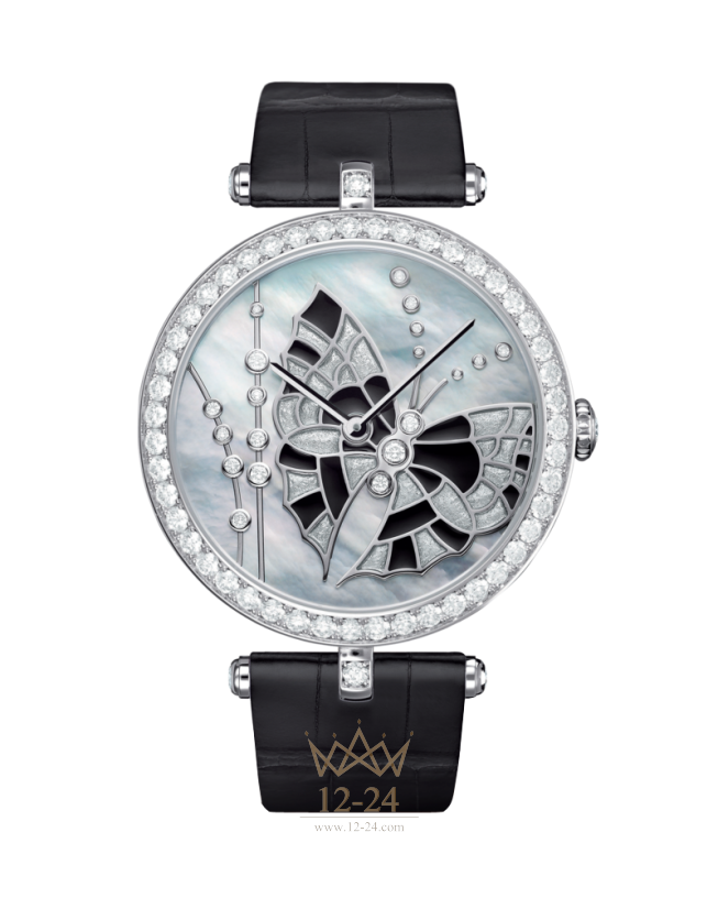 Van Cleef Lady Arpels Papillon Noir Argent VCARO4FL00