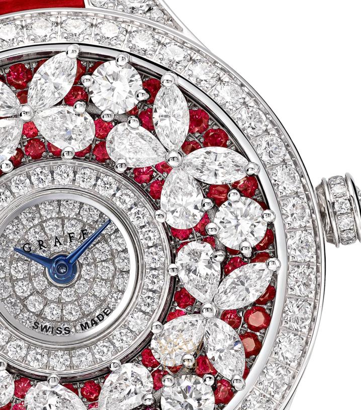 Graff Classic Butterfly Diamond and Ruby Watch BF33WGDR