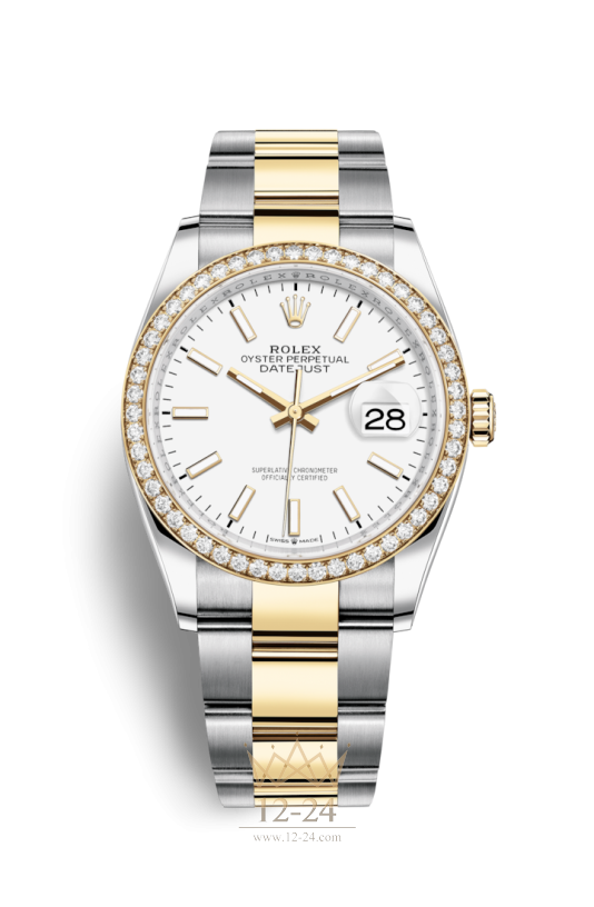 Rolex Oyster 36 мм Steel Yellow gold and Diamonds 126283rbr-0006