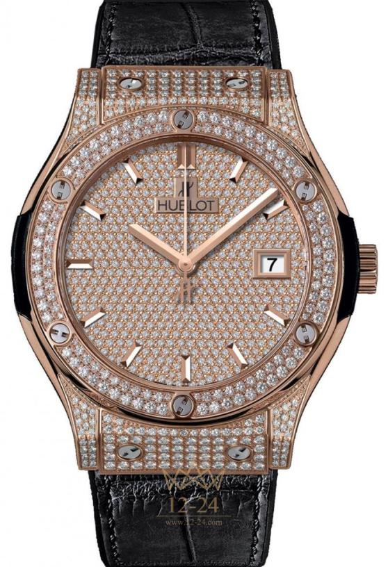 Hublot King Gold Full Pave 542.OX.9010.LR.1704