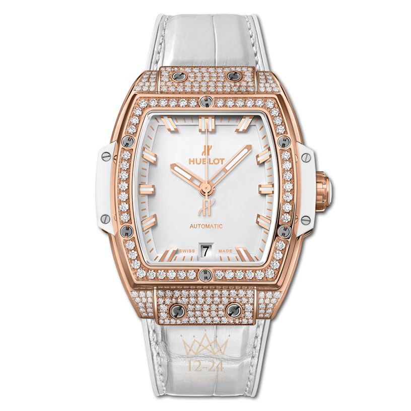 Hublot King Gold White Pave 665.OE.2080.LR.1604