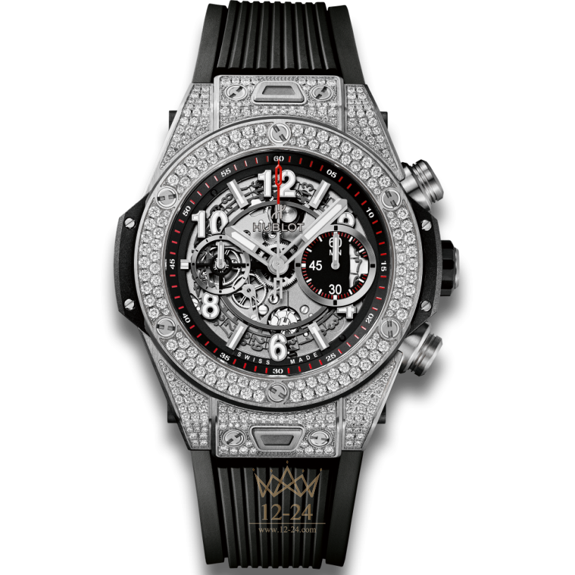 Hublot Unico Titanium Pavé 45 mm 411.NX.1170.RX.1704