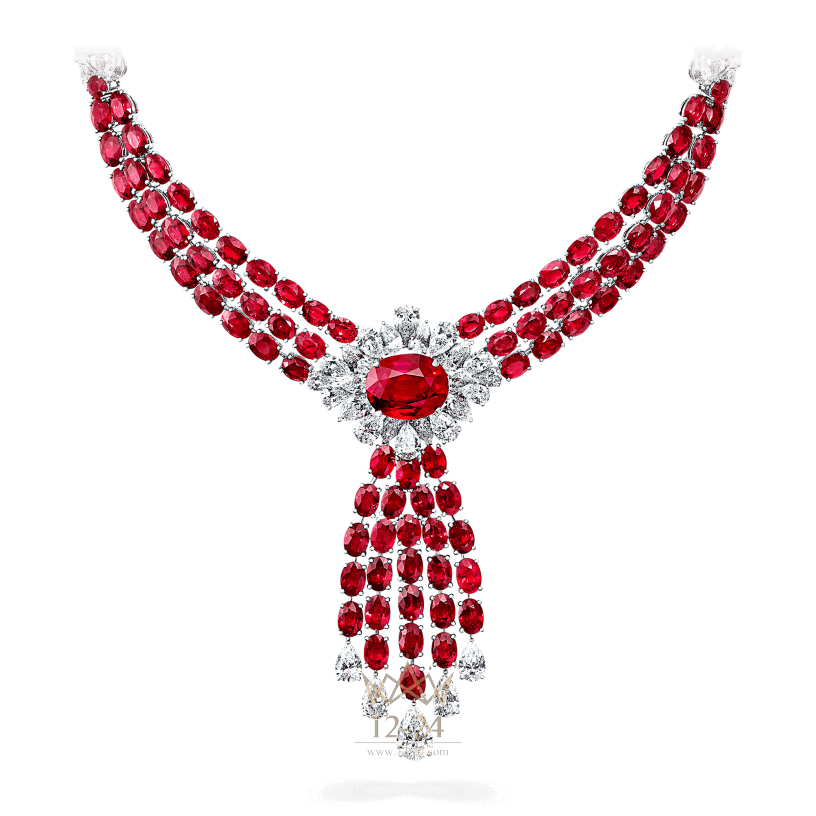 Graff Ruby and Diamond Necklace GN8288