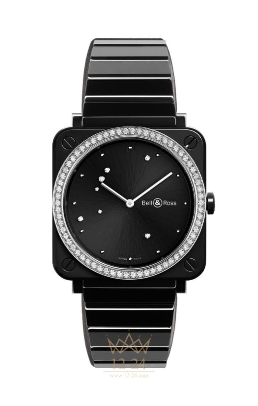 Bell &amp; Ross Br S Black Diamond Eagle Diamonds BRS-EBL-CE-LGD/SCE