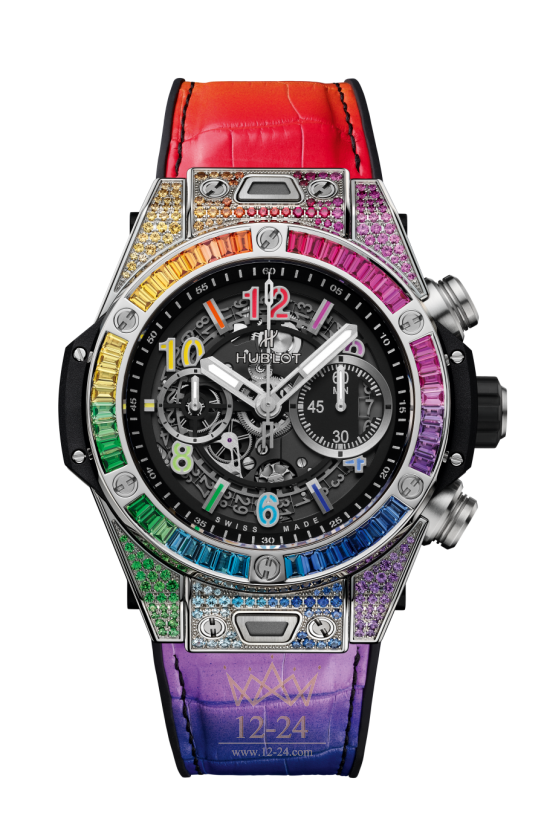 Hublot Unico Titanium Rainbow 45 мм 411.NX.1117.LR.0999