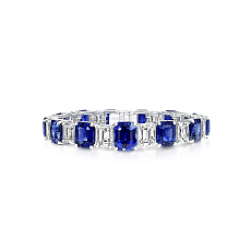 Украшение Graff Emerald Cut Bracelet Sapphire and Diamond RGB126 — основная миниатюра