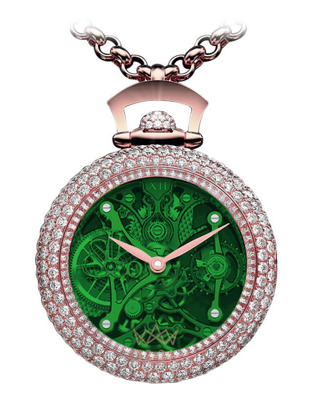 Jacob &amp; Co Brilliant Pocket Watch Pendant BS231.40.RD.QG.A