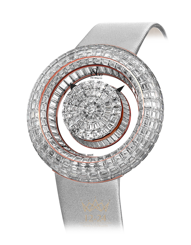 Jacob &amp; Co Brilliant Mystery Baguette White Diamonds BM555.40.BD.BD.A