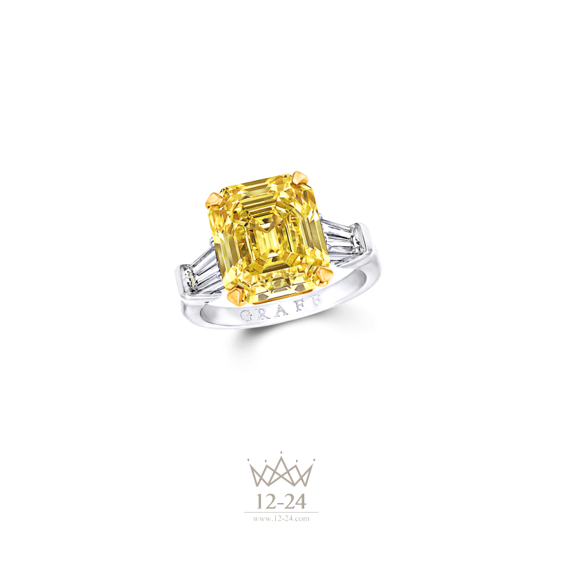 Graff Emerald Cut Ring Yellow Diamond YET02