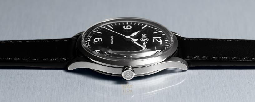 Bell &amp; Ross BRV1-92 BLACK STEEL BRV192-BL-ST/SCA