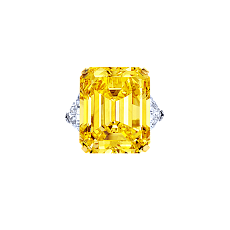 Украшение Graff Emerald Cut Yellow and White Diamond Ring GR15777 — дополнительная миниатюра 1