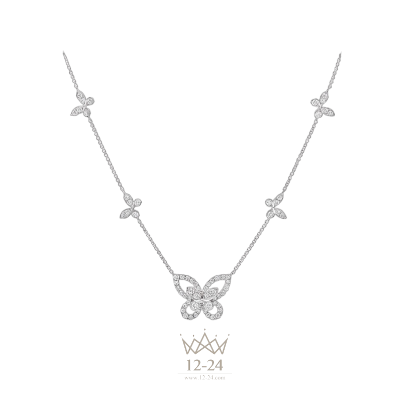 Graff Multi Butterfly Silhouette Diamond Pendant RGP746