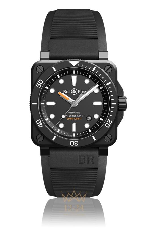 Bell &amp; Ross BR 03-92 Diver Black Matte BR0392-D-BL-CE/SRB