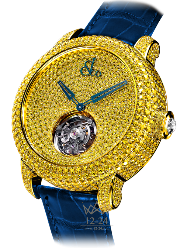 Jacob & Co Caviar Tourbillon Pave Yellow Diamonds CV201.50.RY.RY.A