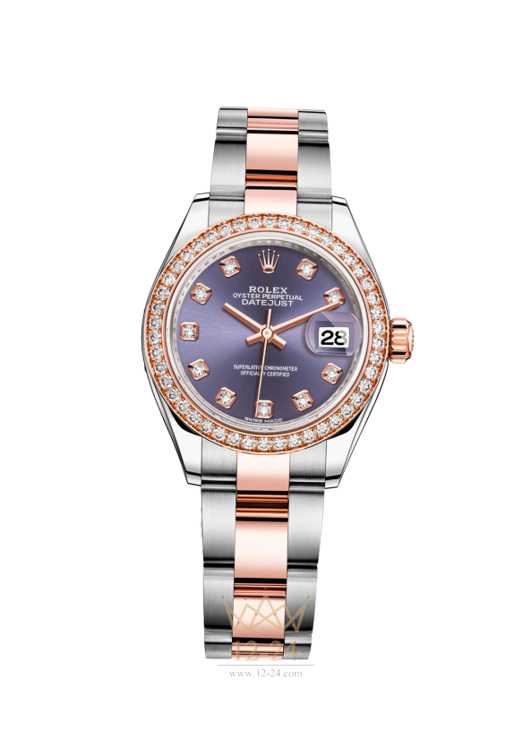 Rolex Lady-Datejust 28 Steel Everose gold and Diamonds 279381rbr-0016