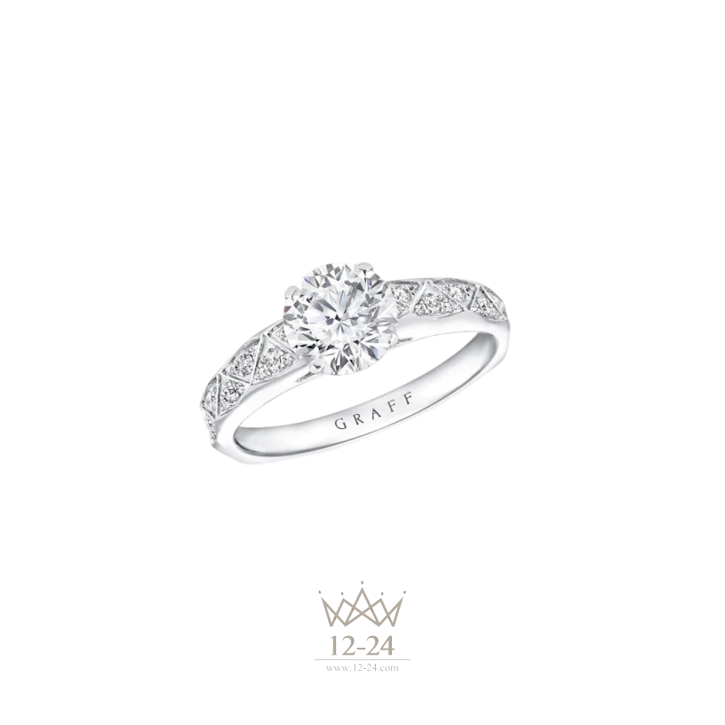 Graff Laurence Graff Signature Round Diamond Engagement Ring RGR441