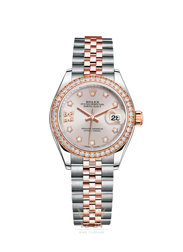 Rolex Lady-Datejust 28 Steel Everose gold and Diamonds 279381rbr-0019