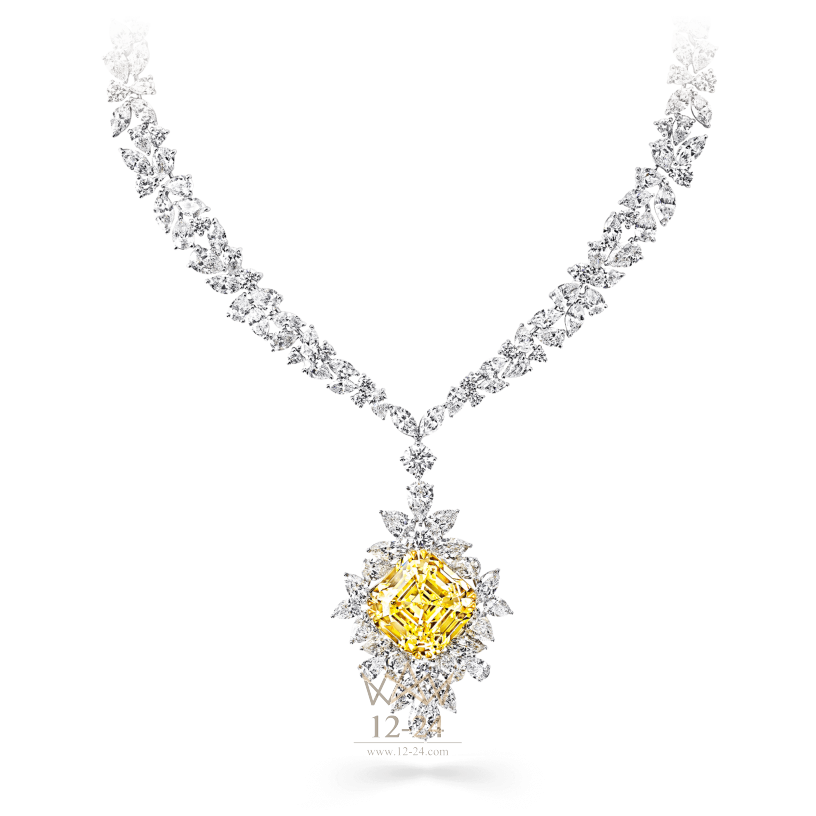 Graff Yellow and White Diamond Necklace GN8632