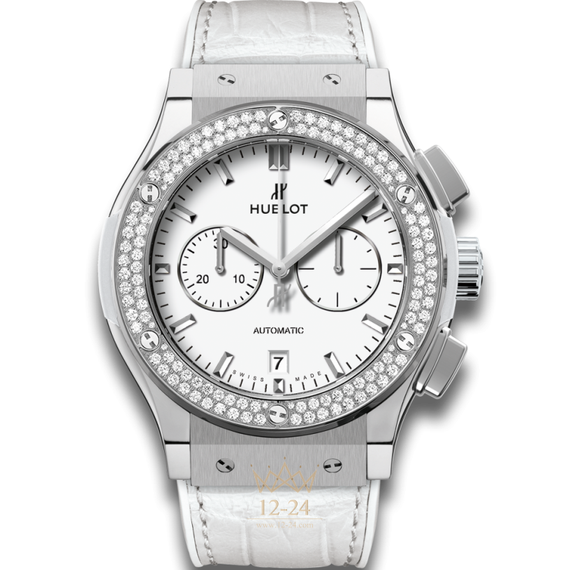 Hublot Chronograph Titanium White Diamonds 42 mm 541.NE.2010.LR.1104
