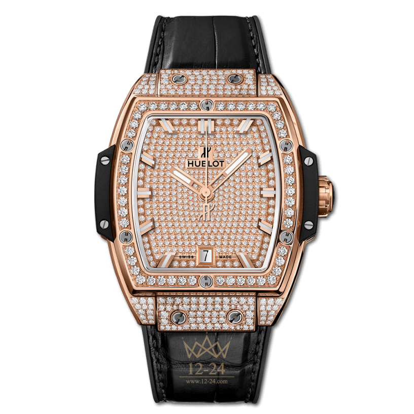 Hublot King Gold Full Pave 39 mm 665.OX.9010.LR.1604