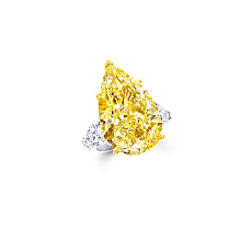 Украшение Graff Pear Shape Yellow and White Diamond Ring GR44521 — main thumb