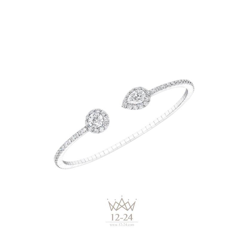 Graff Round and Pear Shape Open Diamond Bangle RGB504-155