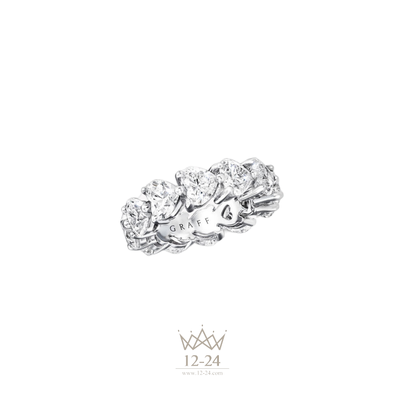 Graff Heart Shape Eternity Band Diamond RGET051