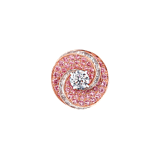 Украшение Graff Swirl Twist Ring Pink and White Diamond RGR519 — дополнительная миниатюра 1