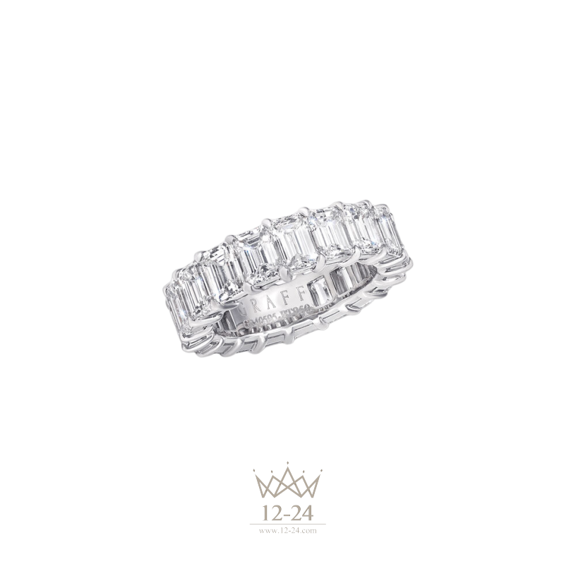 Graff Emerald Cut Diamond Wedding Band RGET118