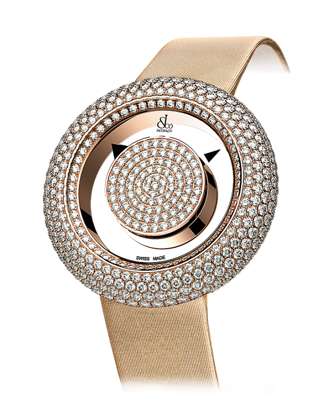 Jacob &amp; Co BRILLIANT MYSTERY PAVE DIAMONDS ROSE GOLD BM526.40.RD.RD.A