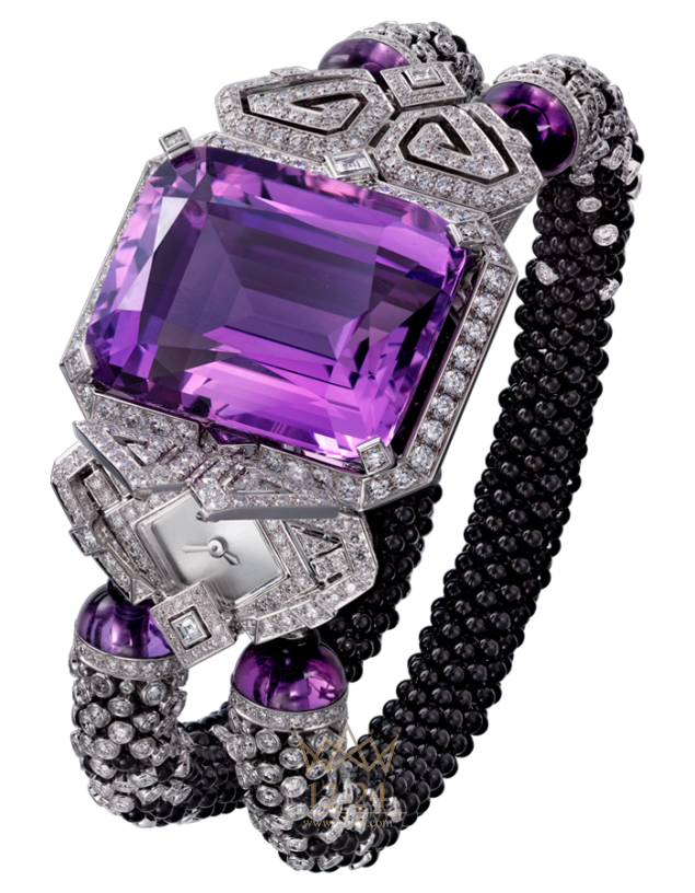Cartier Clock with a hidden time - Purple HPI00954