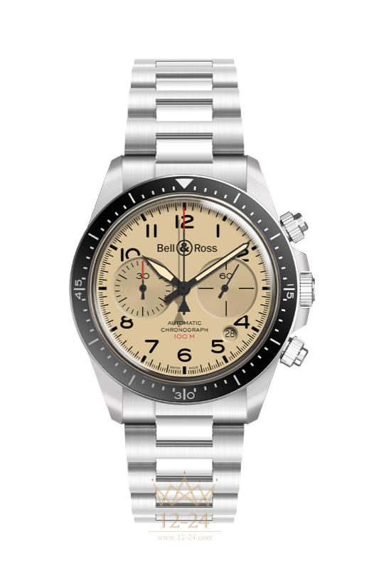 Bell &amp; Ross BR V2-94 Military Beige BRV294-BEI-ST/SST
