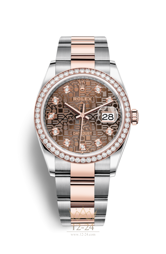 Rolex Oyster 36 мм Steel Gold Everose and Diamonds 126281rbr-0014