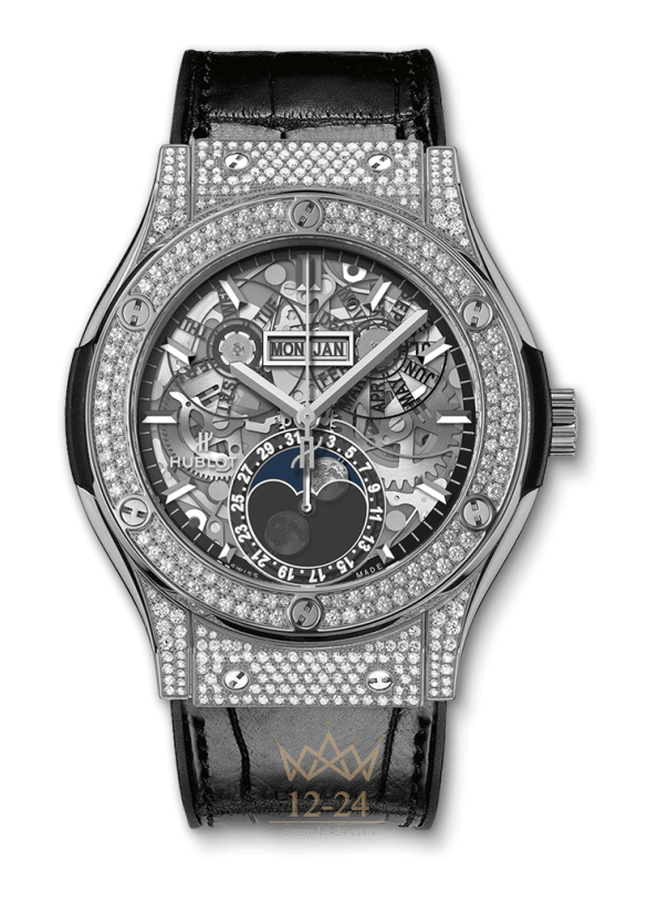 Hublot Aerofusion Moonphase Titanium Pave 517.NX.0170.LR.1704