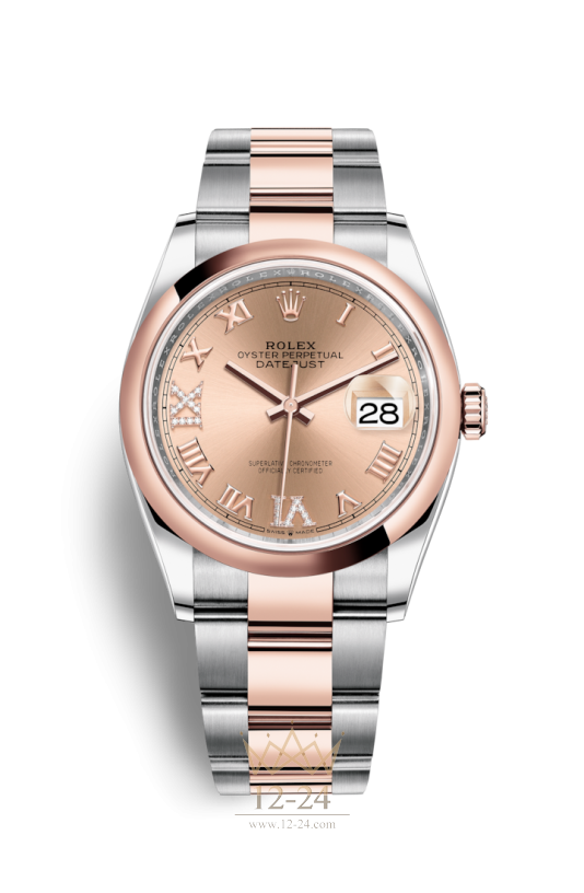 Rolex Oyster 36 мм Steel and Gold Everose 126201-0028
